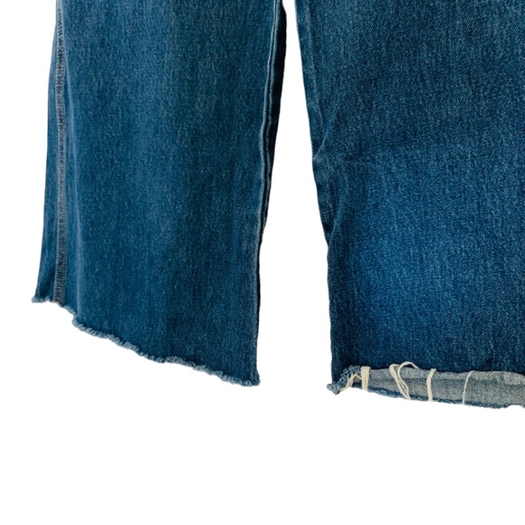 Cello | size 1 straight leg wide leg jean cut off boho 100% cotton denim - Picture 4 of 10